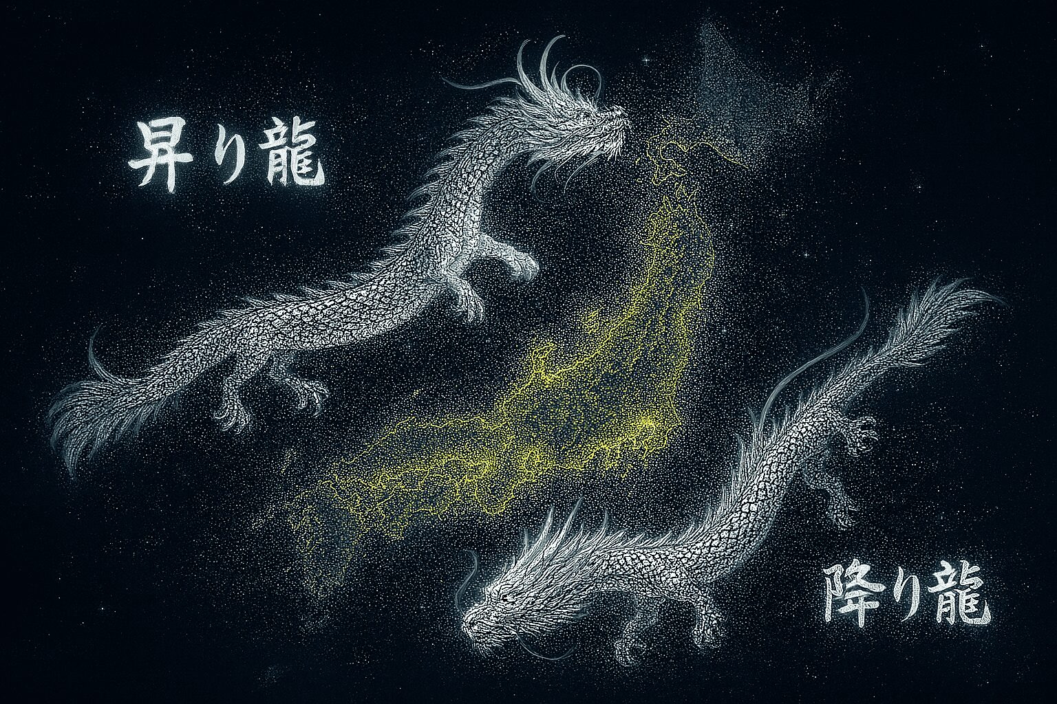 双龍　昇り龍　降り龍