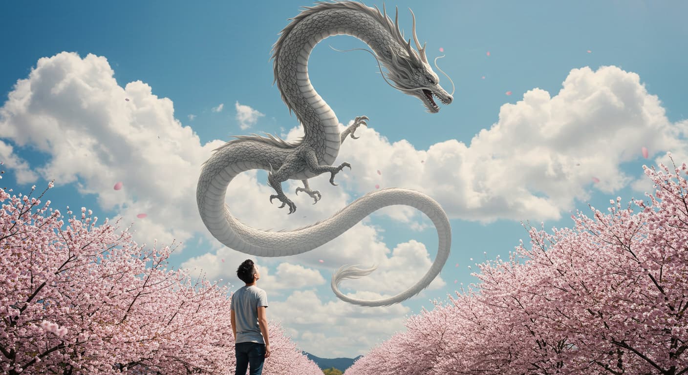 龍を眺める
